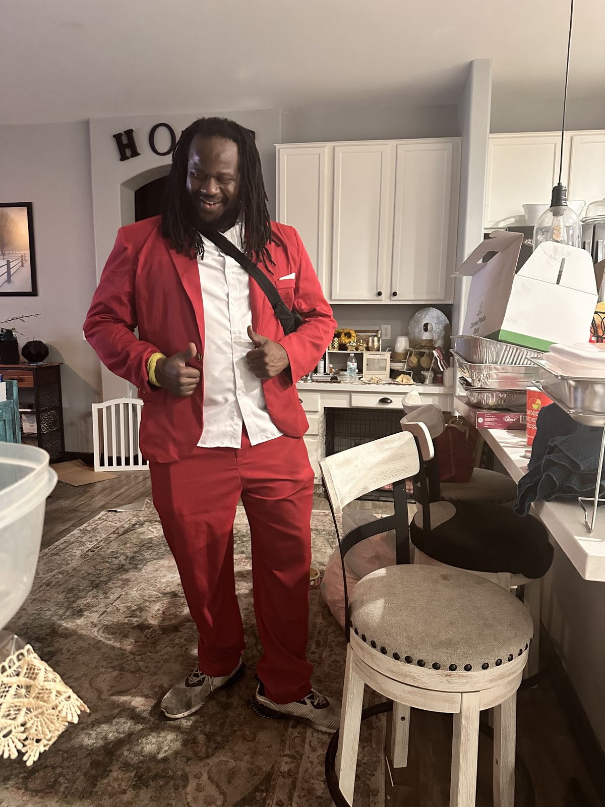 MT The Great smiling in a red suit